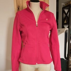 Spyder Ribbed Hot Pink Ladies Jacket Size Medium EUC